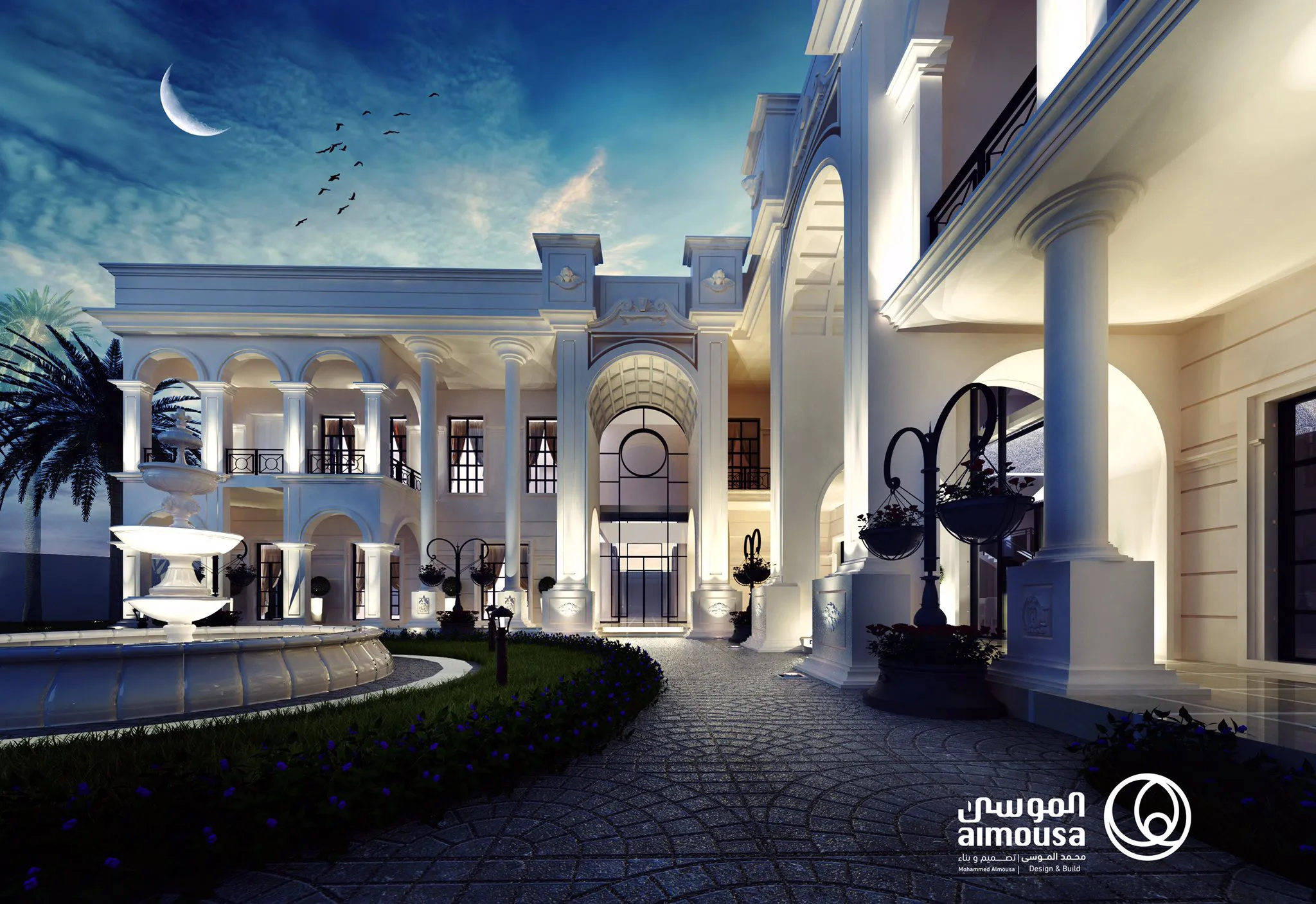 قصر فخم في حي الملقا