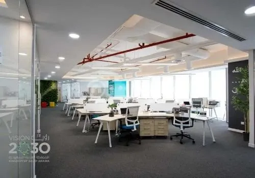 مكتب مجهز للإيجار